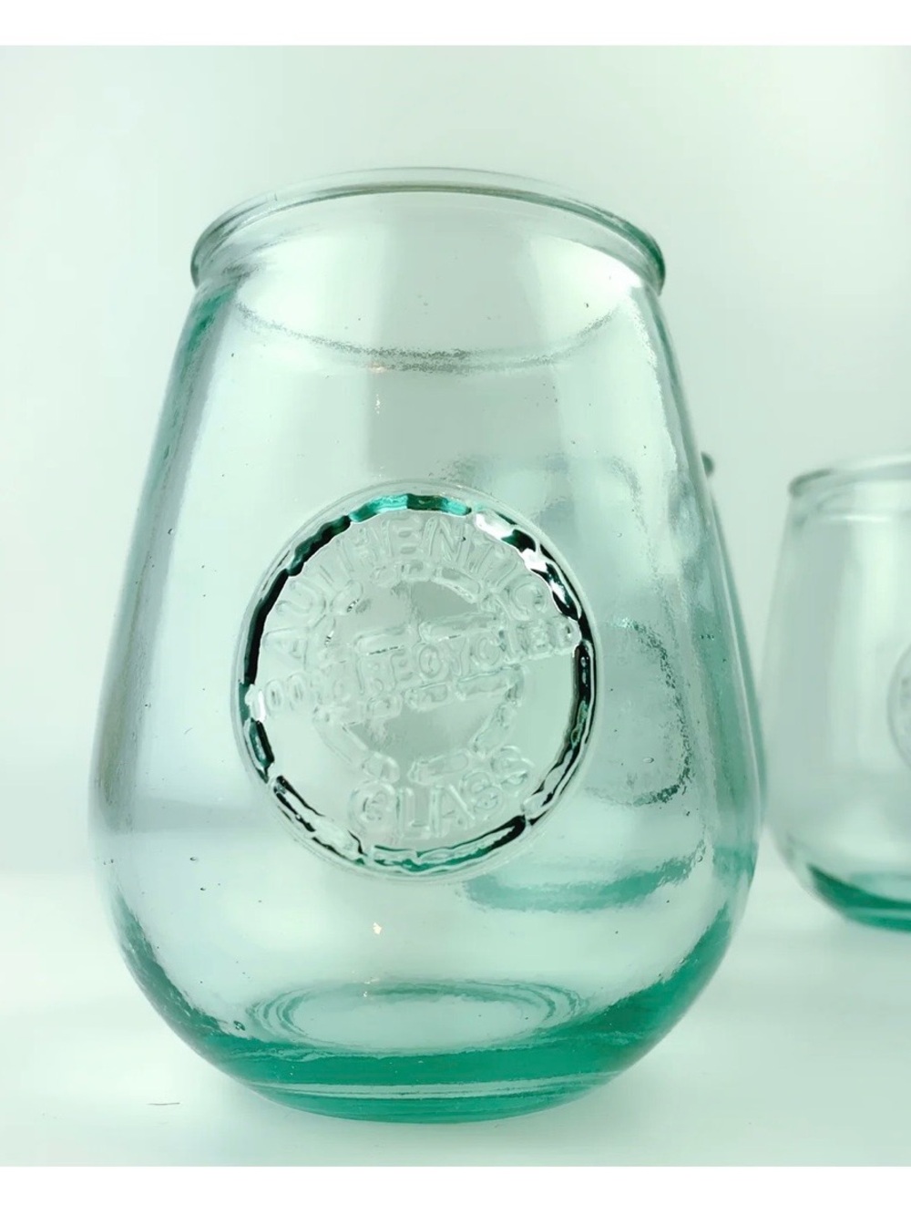 NWT Recycled Wine drinking Glasses.  4 ct